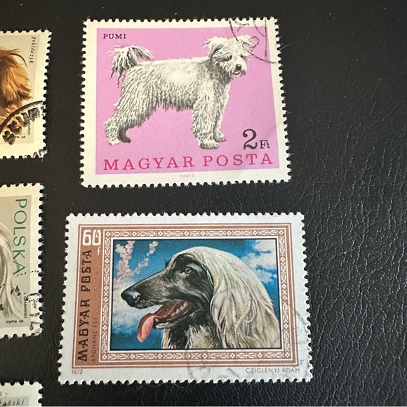 Vintage Puppy & Dog Stamp Collection – Liberia, Poland, Hungary – 1960s–70s - Picture 7 of 8